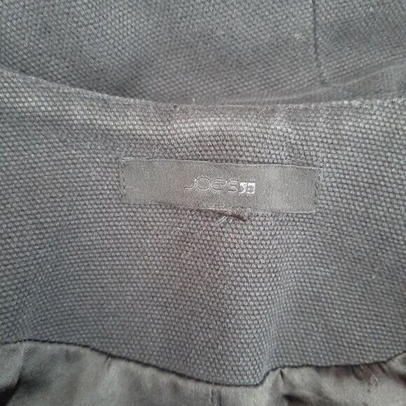 JOE'S JEANS Canvas Moto Bomber Textile Jacket Black Sz S - Picture 15 of 16